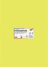 Dekorkarton, 2 oldalas, 50x70 cm, 300 g, 10 lap, FOLIA, lime