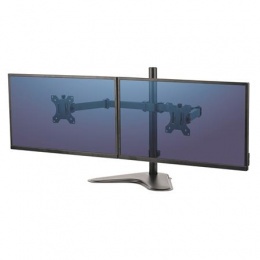 Monitortartó kar, FELLOWES, "Seasa™ Dual Horizontal", fekete