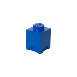 Tárolódoboz, szögletes, LEGO, kék