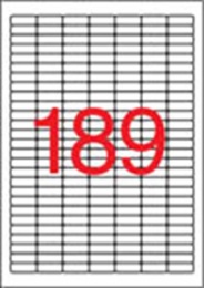 Etikett, univerzális, 25,4x10 mm, eltávolítható, kerekített sarkú, APLI, 4725 etikett/csomag
