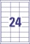 Etikett, univerzális, 64,6x33,8 mm, AVERY ZWECKFORM, 2400 etikett/csomag