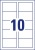 Névjegykártya, 85x54 mm, 200 g, mikroperforált, AVERY ZWECKFORM, 100 db/csomag