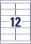 Etikett, 99,1x42,3 mm, poliészter, időjárásálló, AVERY ZWECKFORM, fehér, 240 etikett/csomag