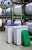 Tető, 60 l-es szemeteshez, műanyag, DURABLE "Durabin®", zöld