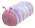 Tolltartó, cipzáras, szőrme-szilikon, EXACOMPTA "Caterpillar", vegyes színek