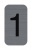 Információs tábla, öntapadó, 2,5x4,4 cm, alumíniumhatású, EXACOMPTA, 1-es