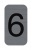 Információs tábla, öntapadó, 2,5x4,4 cm, alumíniumhatású, EXACOMPTA, 6-os