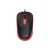 Egér, vezetékes, optikai, normál méret, USB, GENIUS "DX-123", fekete-piros