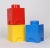 Tárolódoboz, szögletes, LEGO, sárga