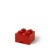 Tárolódoboz, fiókos, LEGO "Brick", piros