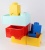Tárolódoboz, fiókos, LEGO "Brick", vízkék