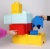 Tárolódoboz, fiókos, LEGO "Brick", vízkék