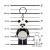 Kulcstartó, LED világítással, LEGO "Panda Guy"