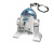 Kulcstartó, LED világítással, LEGO "Star Wars R2D2"