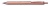 Zseléstoll, 0,35 mm, nyomógombos, rosegold tolltest, PENTEL "EnerGel BL-407" fekete, ajándék kék tollbetéttel