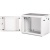 Rack szekrény, fali, 19", 9U, lapraszerelt, LANDE "PROlineB", szürke