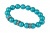 Karkötő, türkiz SWAROVSKI® gyöngyből, fehér rondella kristállyal, 10mm, ART CRYSTELLA® M