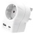 Adapter, Egyesült Királyságba utazóknak, USB-C + USB-A, SKROSS