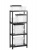 Polcrendszer, 4 polccal, 60 cm, KETER "Plus Shelf"