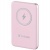 Power bank, mágneses (vezeték nélküli), 10.000mAh, VERBATIM "MCP-10, rózsaszín