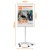 Flipchart tábla, mobil, mágneses felület, 70x100 cm, EcoLabel, NOBO "Premium Plus", fehér